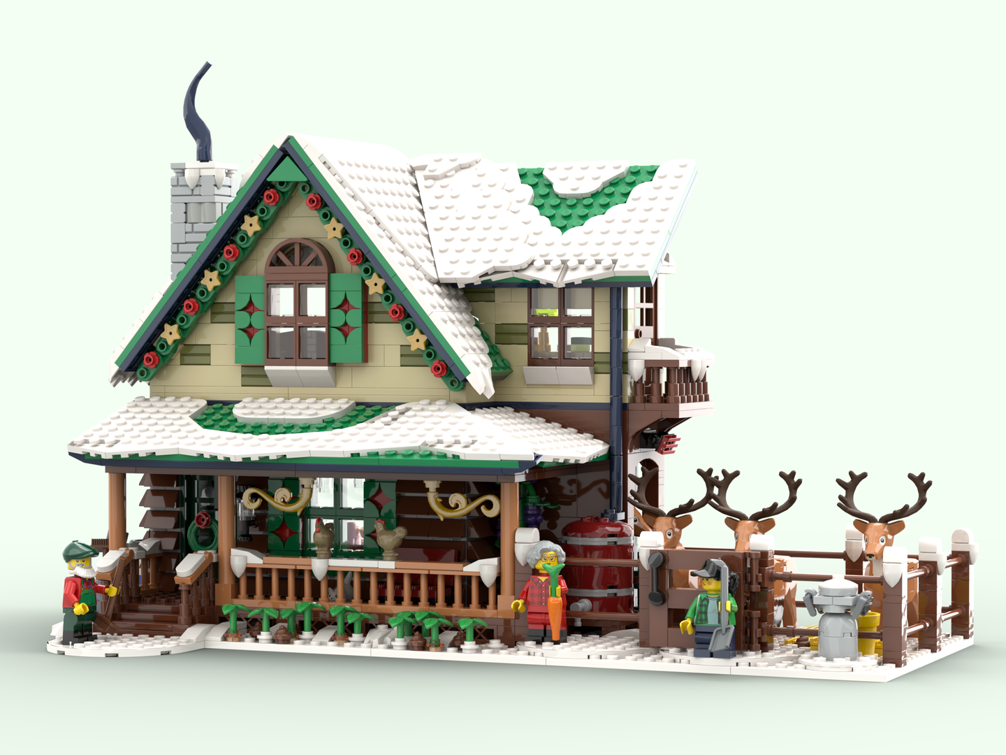 Winter Village Reindeer Ranch