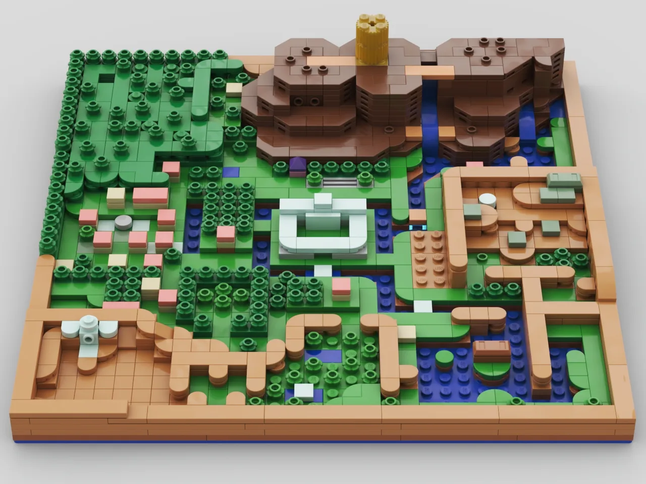 The Legend of Zelda: A Link to the Past - Light World Overworld Map