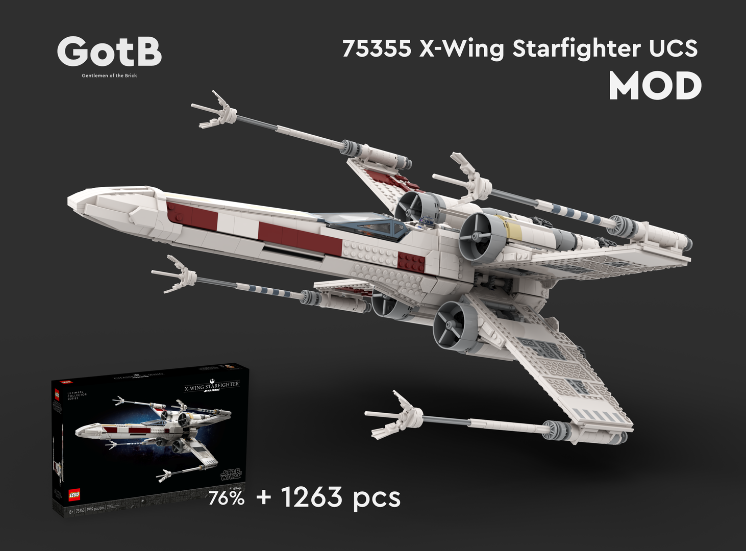 75355 X Wing Starfighter UCS - MOD