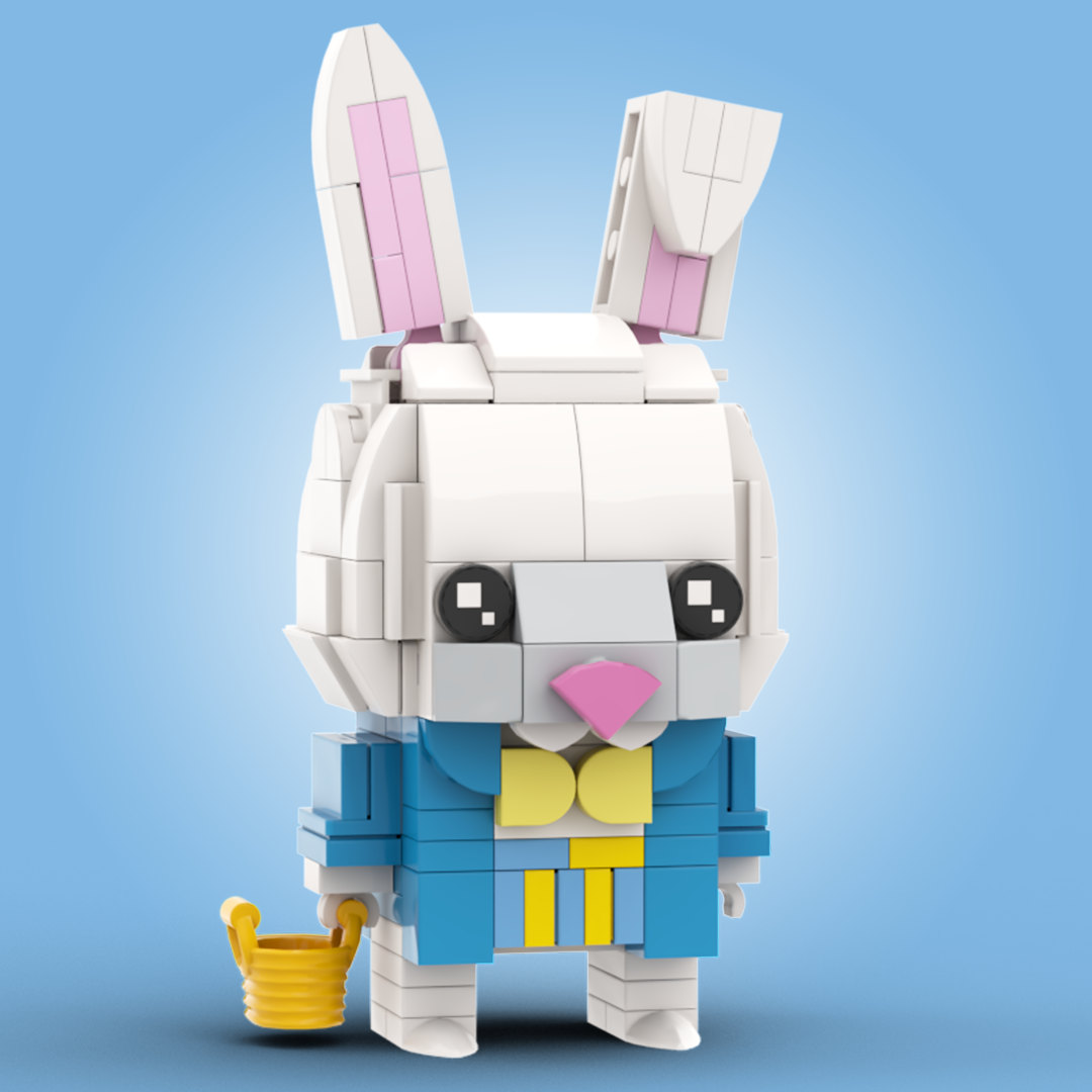 Easter Bunny Brickheadz MOC Instructions + Parts List