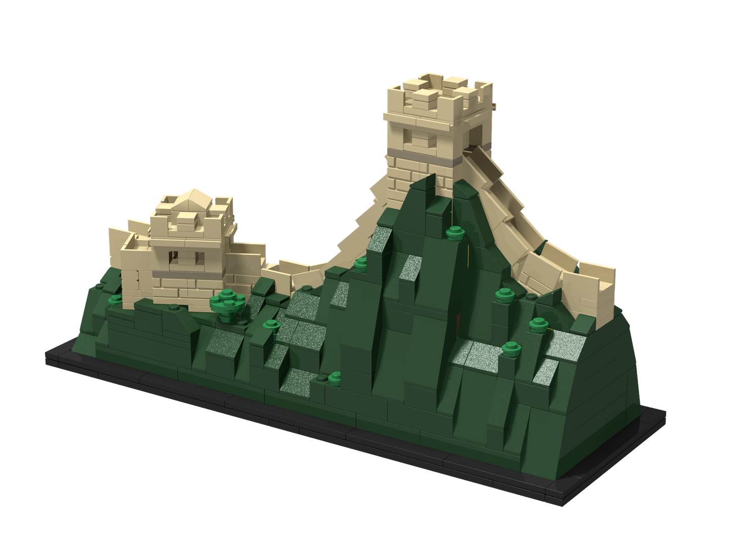 Extension of Great Wall of China  - 21041 - High mountain section