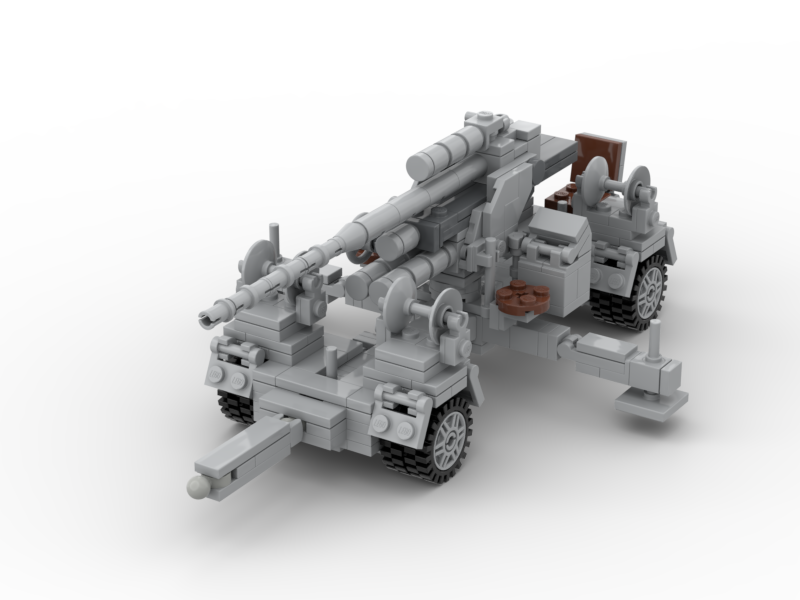 German WW2 Flugzeugabwehrkanone 36 V2.0 MOC - Outdated