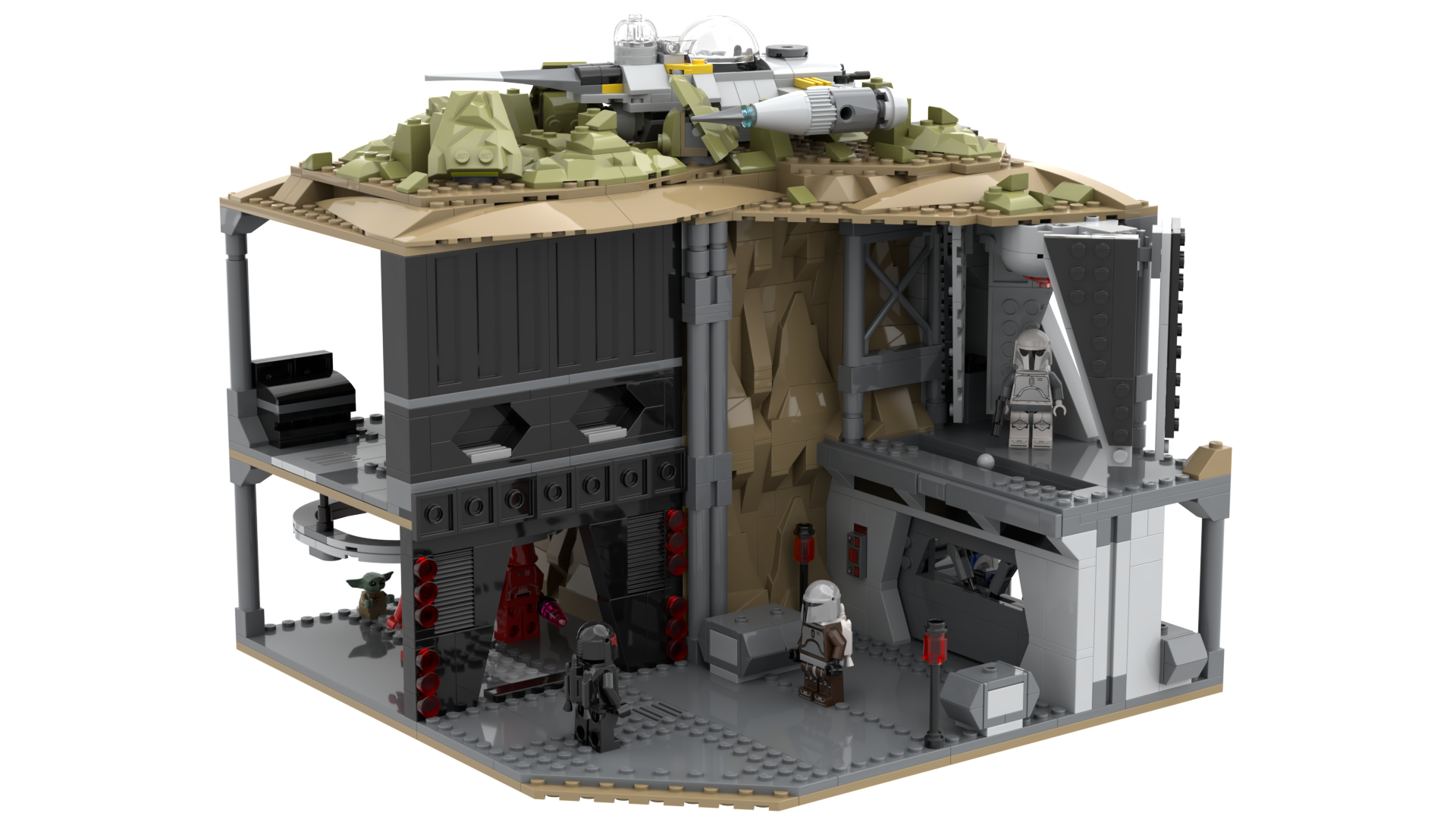 Moff Gideon's Imperial Base on Mandalore