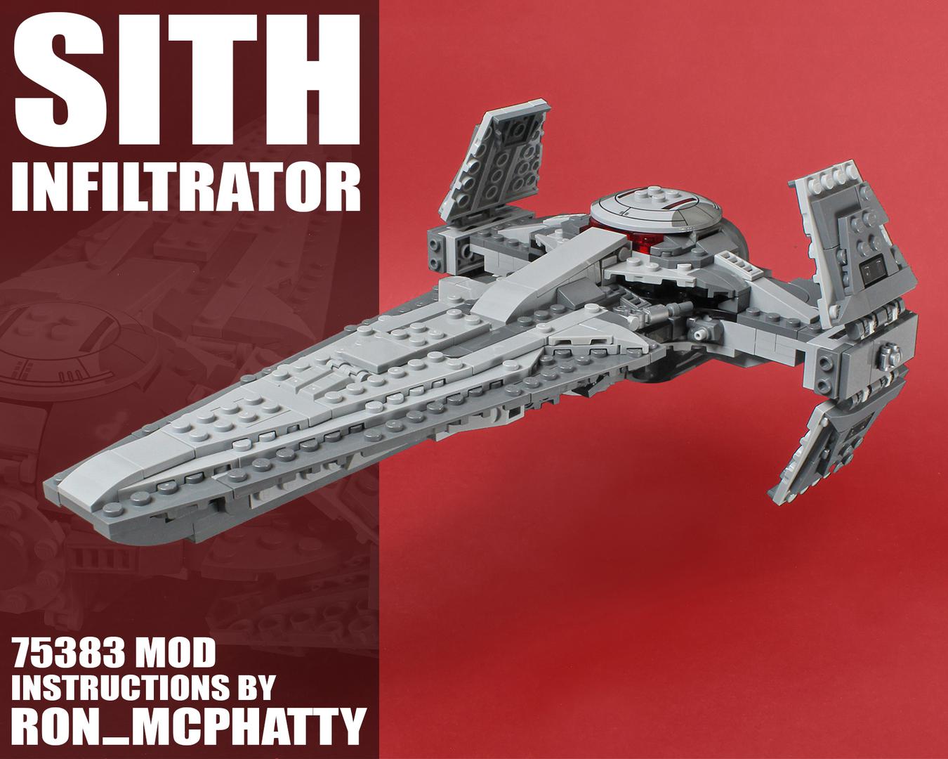 Sith Infiltrator set 75383 MOD alternate build