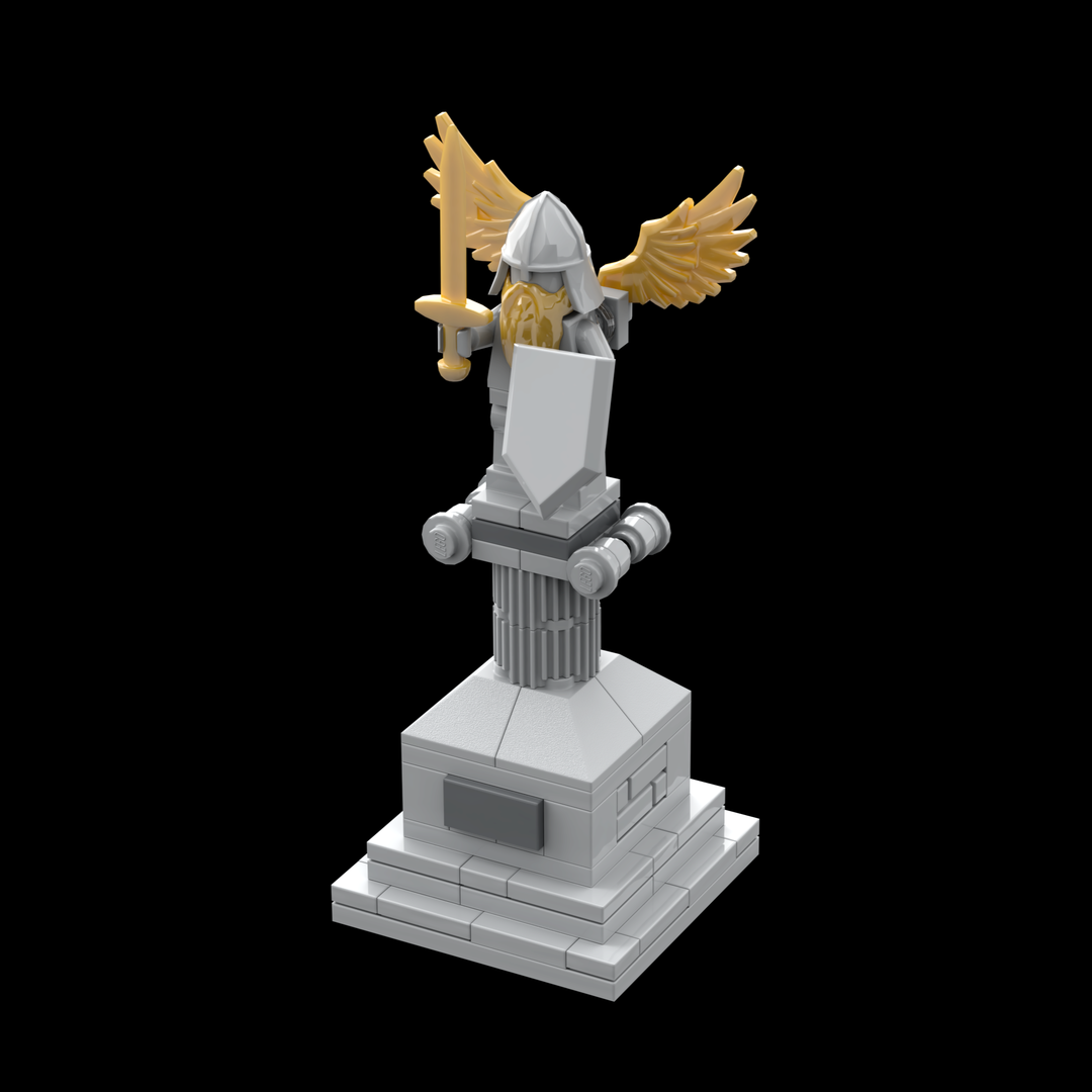 Medieval Town Square Statue