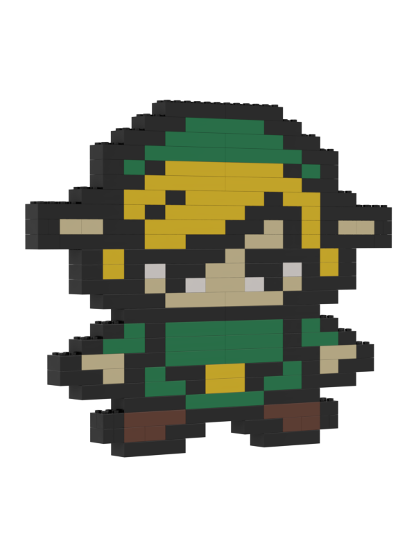 Zelda - SNES Link 8 Bit Brick Model