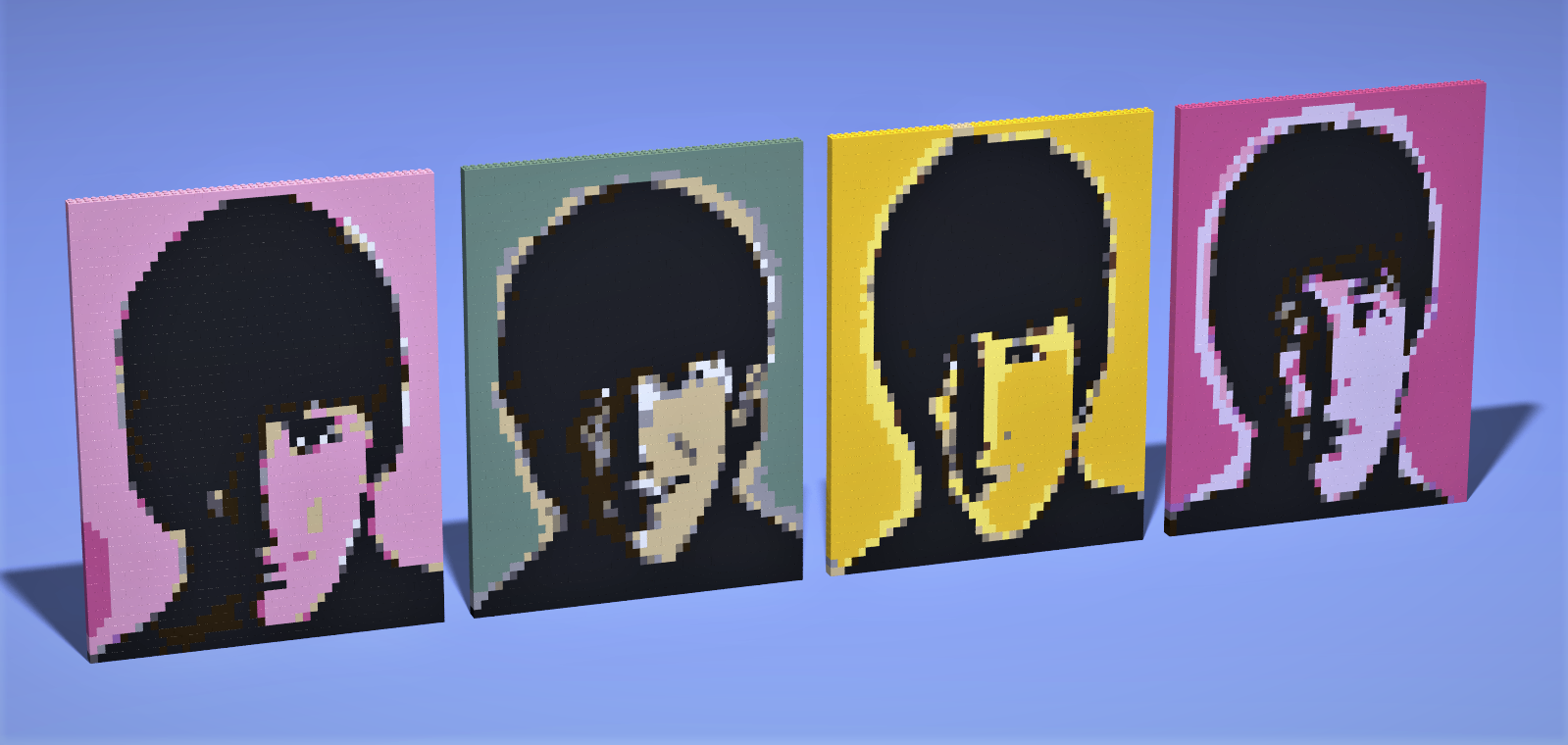 BEATLES Pixelart MOC