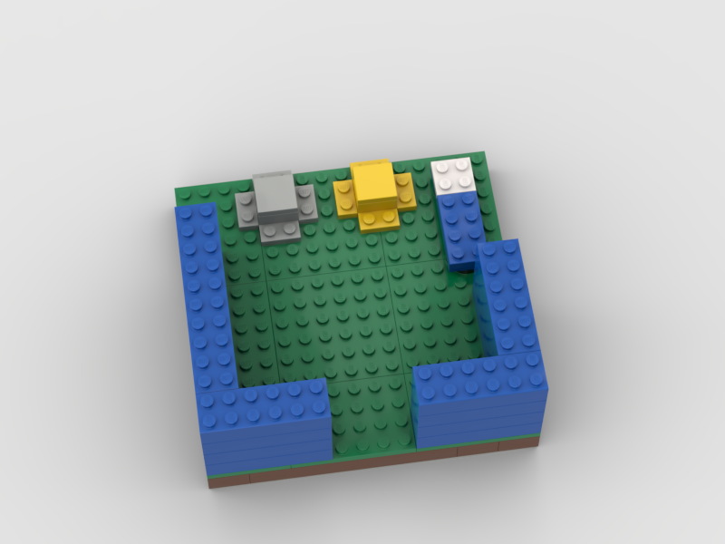 Minecraft bedwars blue island