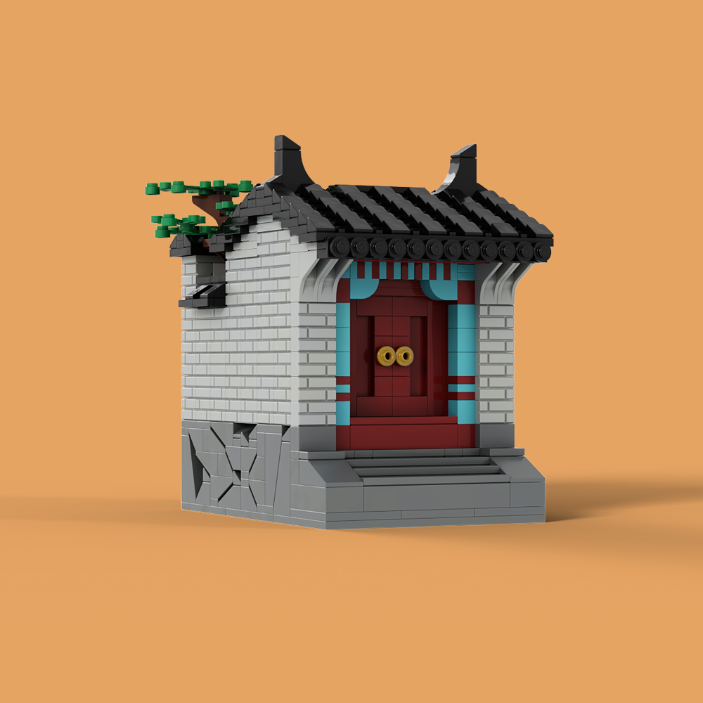 Ancient architectural pen holder