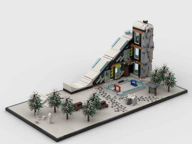 Diorama for set 60366-1 - Ski and Climbing Center