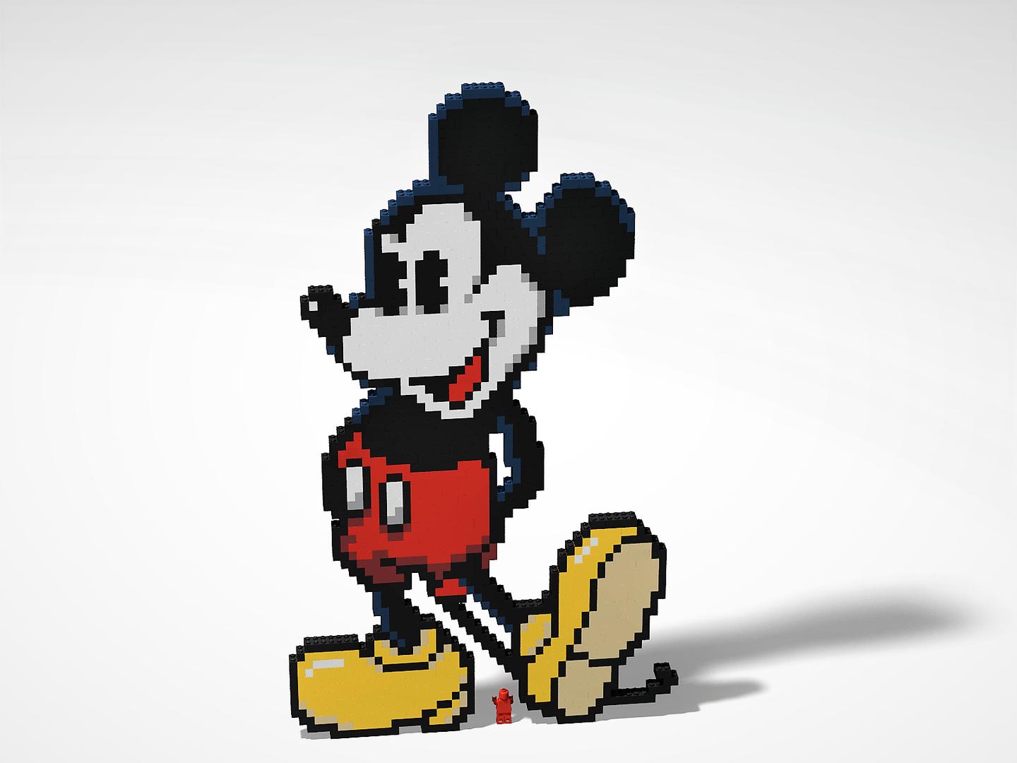 MICKEY MOUSE Pixelart MOC