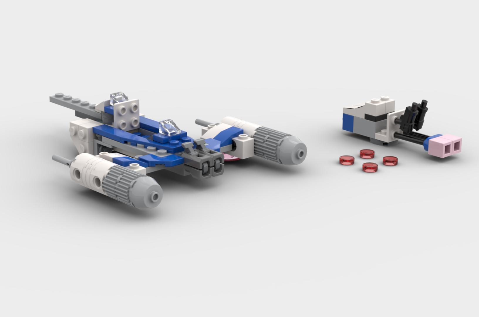 Rex’s Naboo Starfighter and Speeder Microfighter alternate build