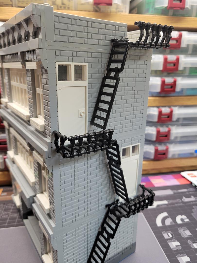 Bricksculpt Bank Fire Escape