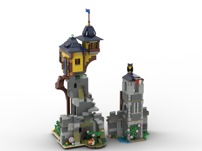 The Wizard Tower - 4th Expansion pack for the castle set 31120 - Alternate Build 1x31120