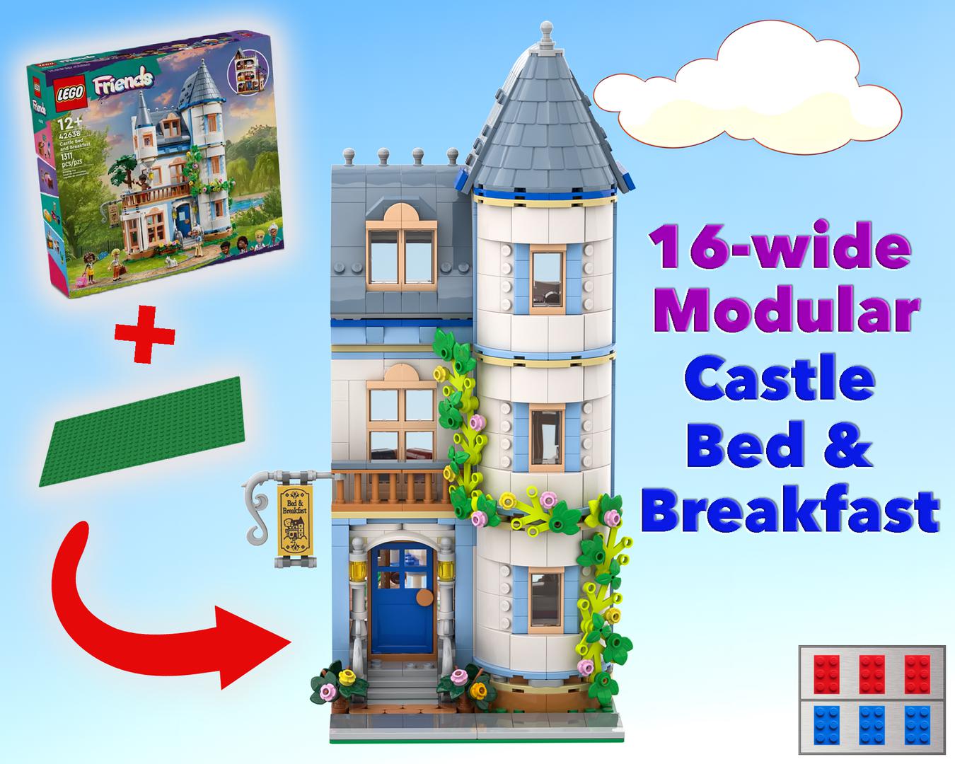 Modular Castle Bed and Breakfast (Friends set 42638) (MOC-185885 ...