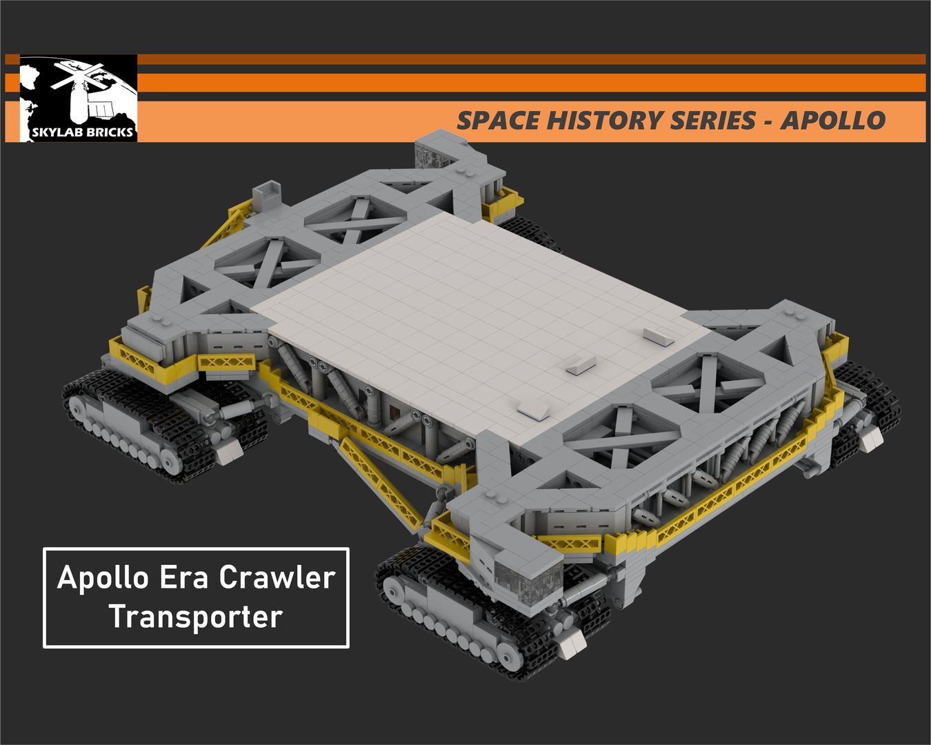 Apollo-Era Crawler Transporter MOC for Saturn V