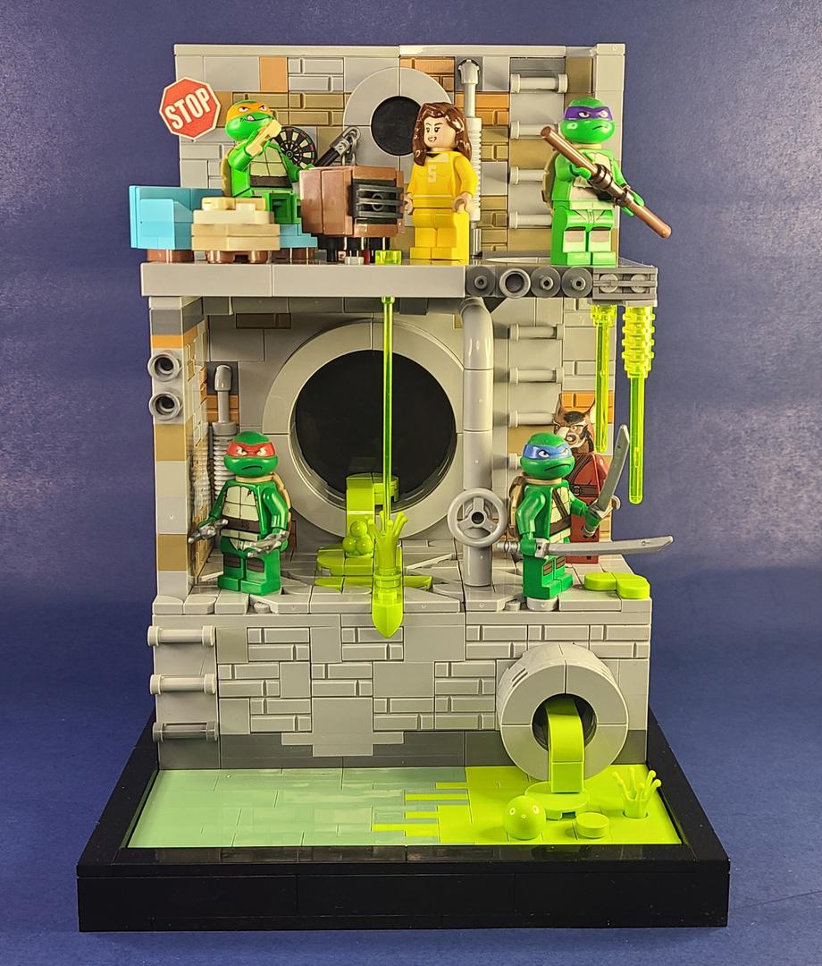 TMNT Sewer Diorama MOC - Part 2 - Teenage Mutant Ninja Turtles