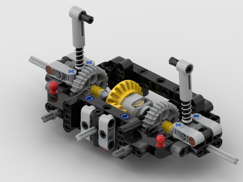 Rear Axle for 4x4 RC Off Roader (12:28 gearing)