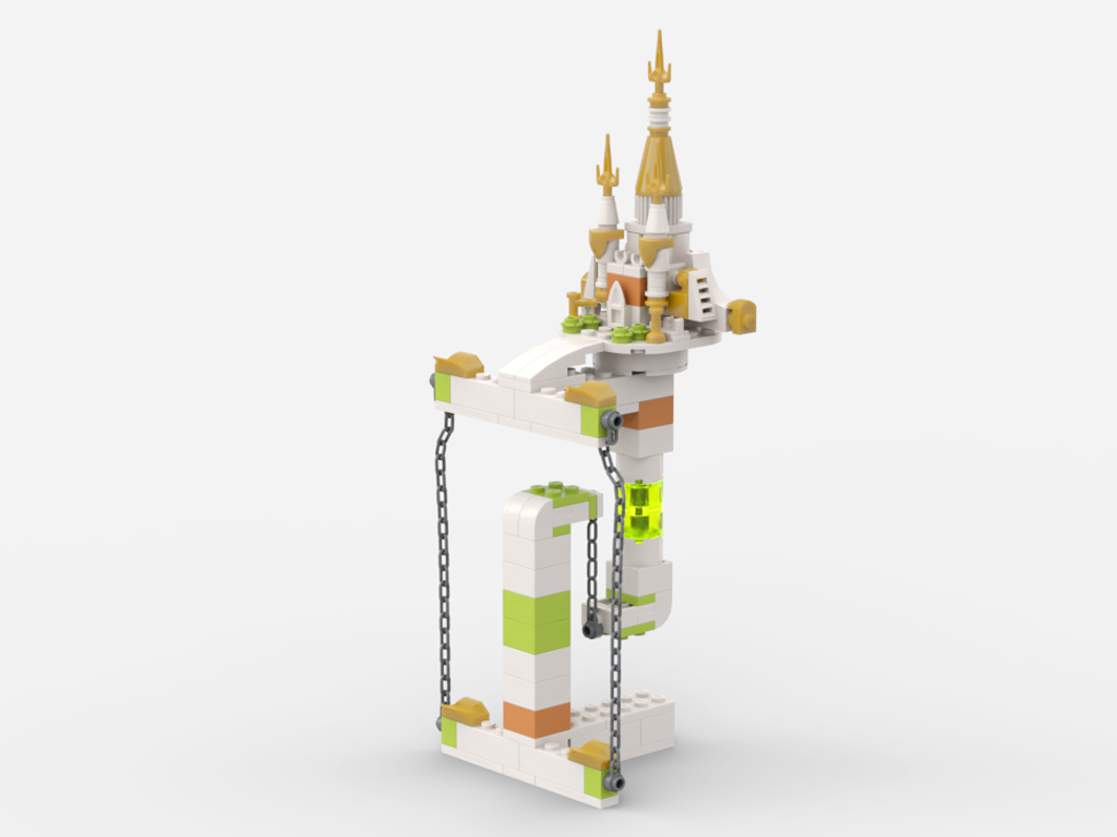Tensegrity Sculpture - Float Golden Castle (MOC-186986) - LEGO MOC ...