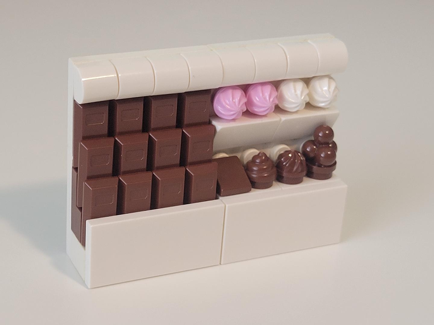 Bricksculpt Chocolate Display