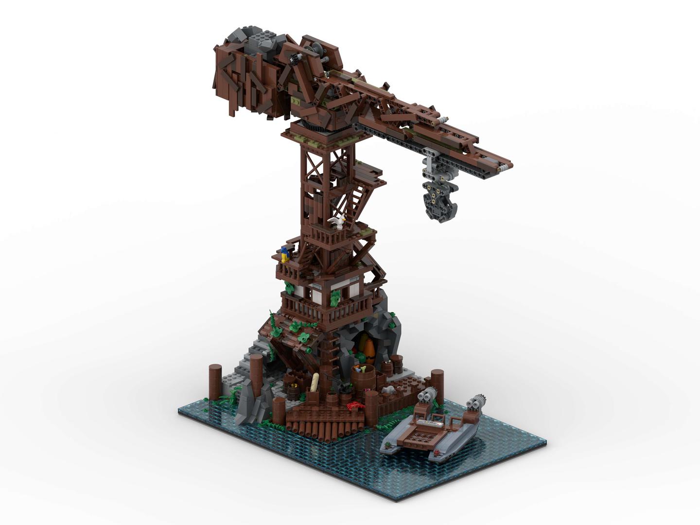 MOC - Ninjago City MOC Building 03 - Harbour Crane