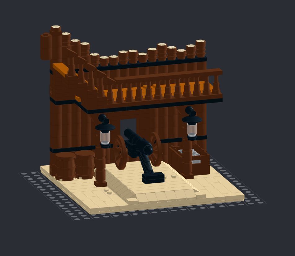 Legorado V2 - Modul 002 - Kanonenstand 1