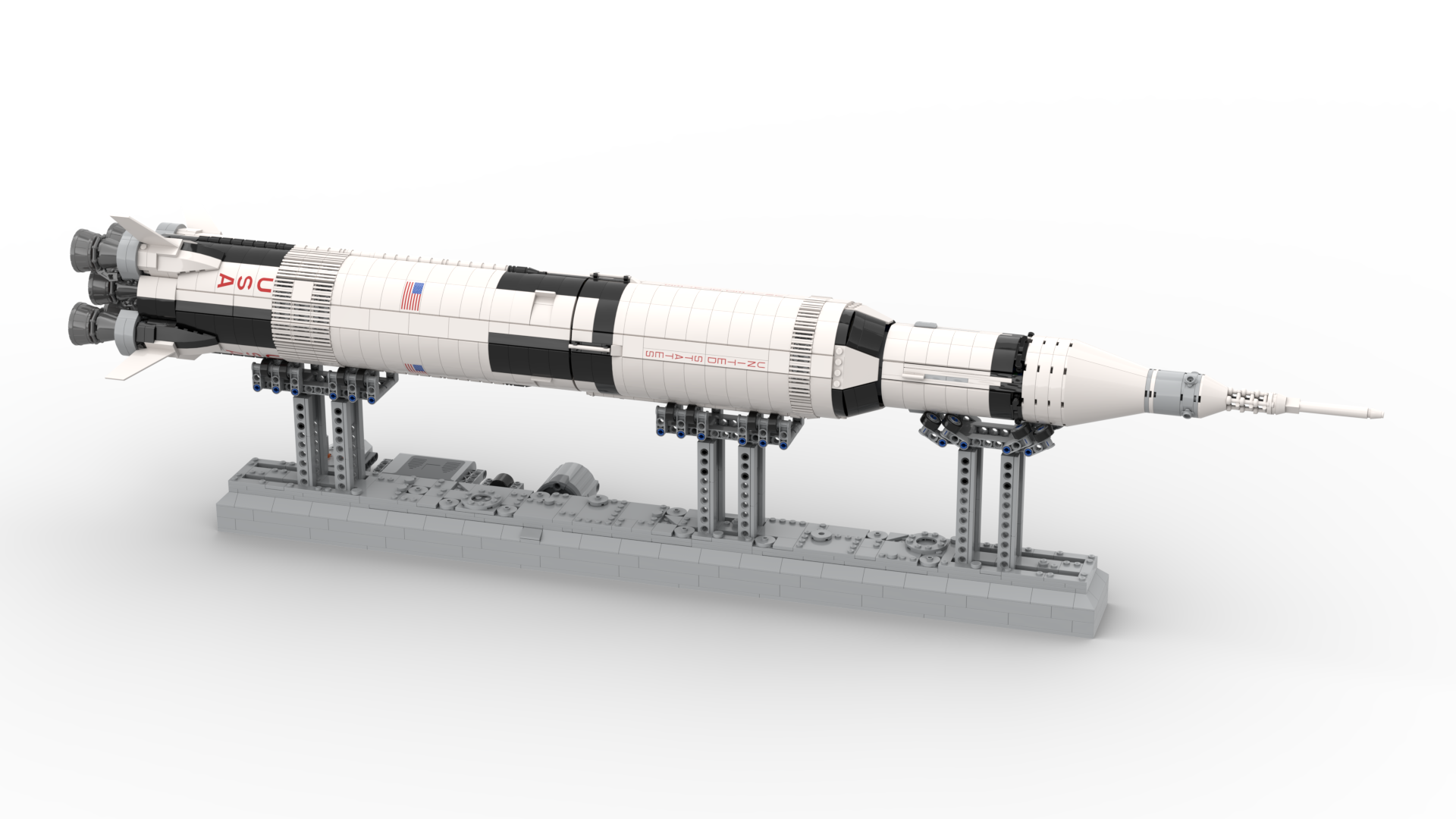 Motorized Saturn V Stand