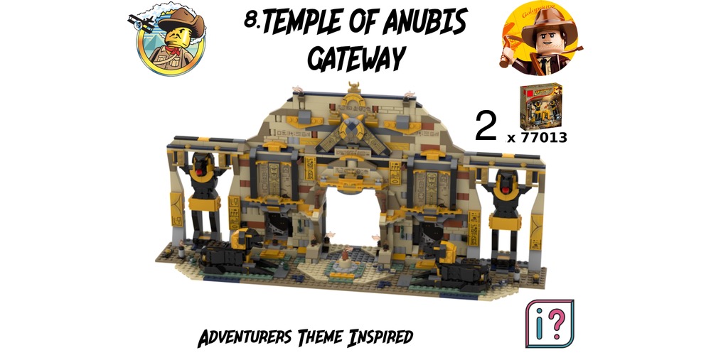 Adventurers Chapter 8.Temple of Anubis Gateway, Alternative Build For 2x 77013