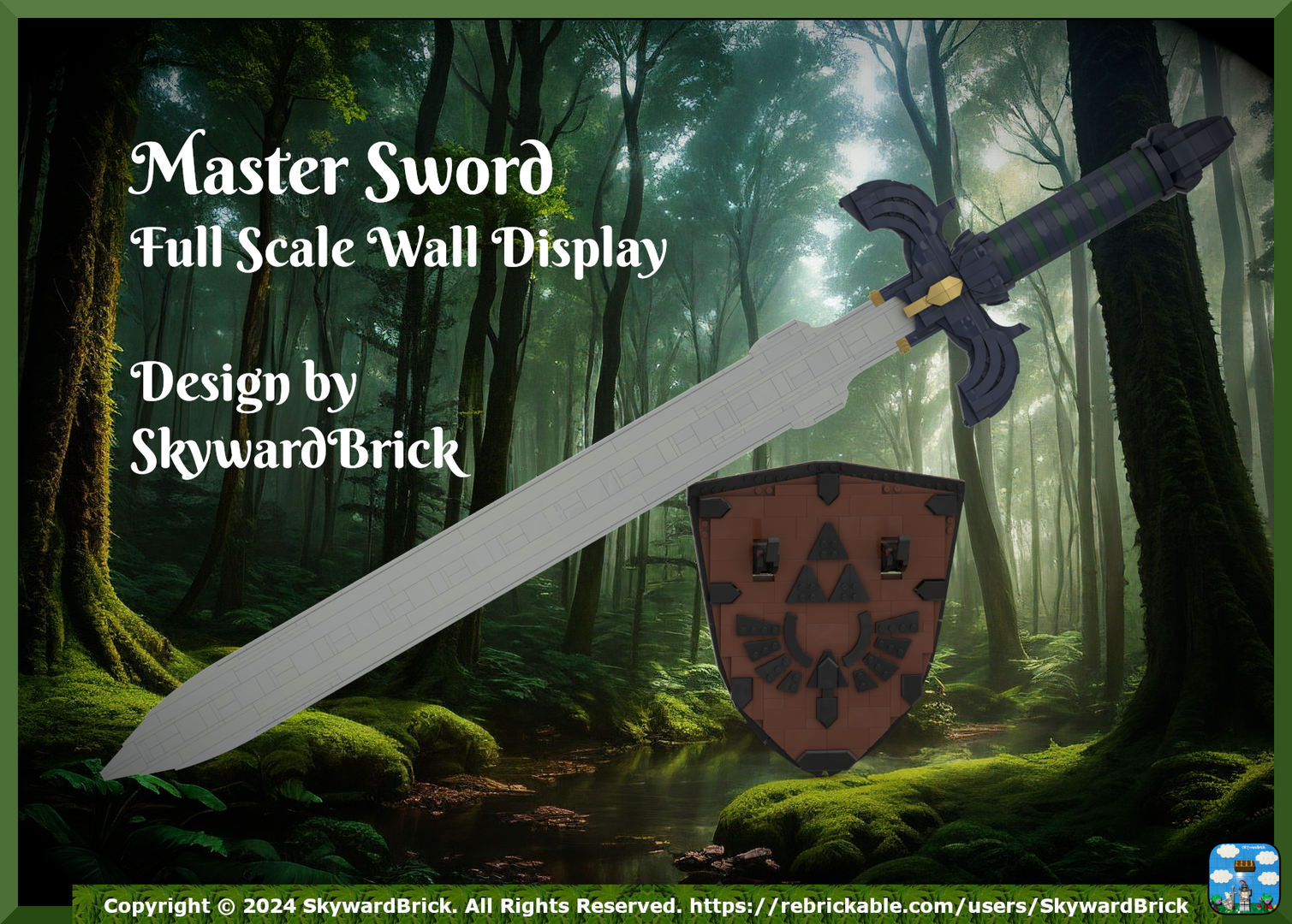 Master Sword Full Scale Wall Display