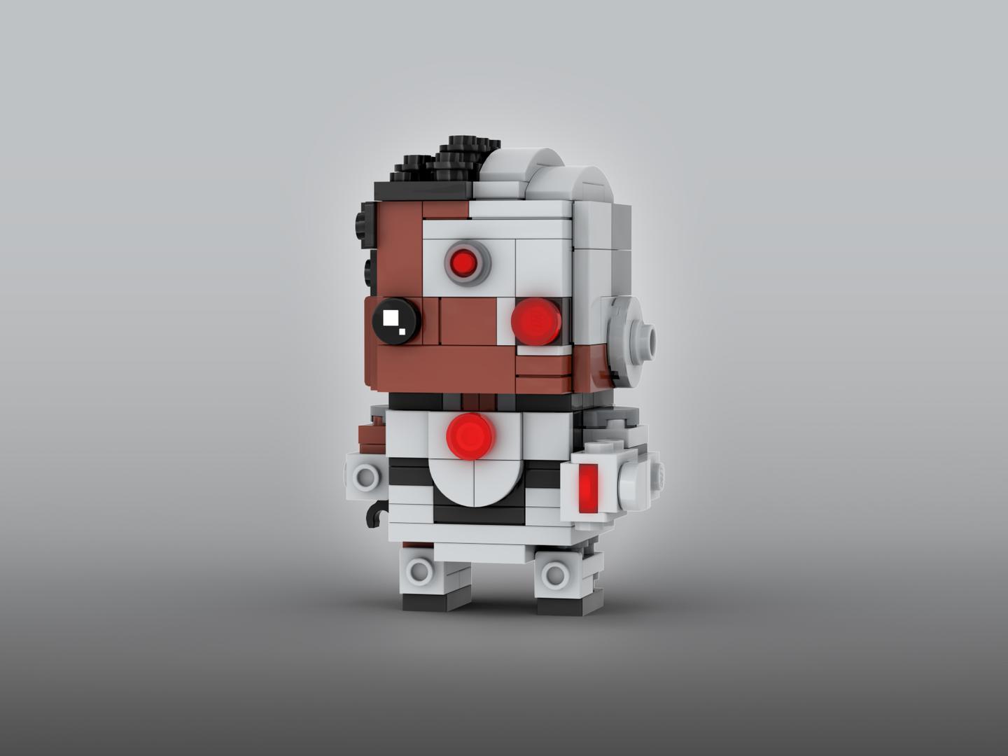 Cyborg Brickheadz LEGO MOC - DC