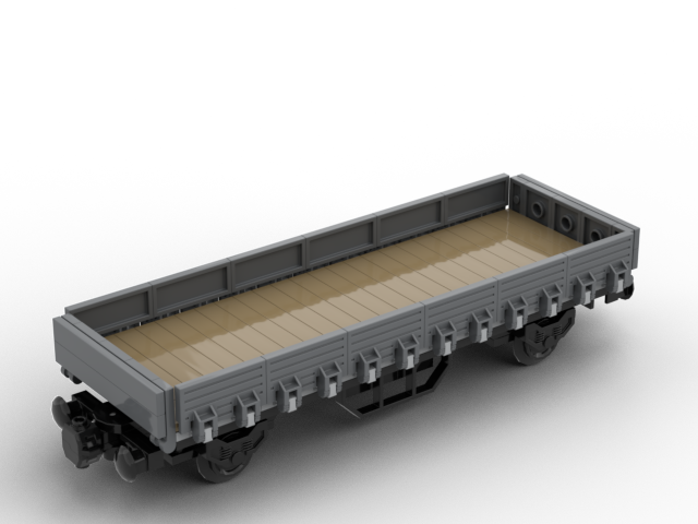 8 wide 2-axle universal flat wagon