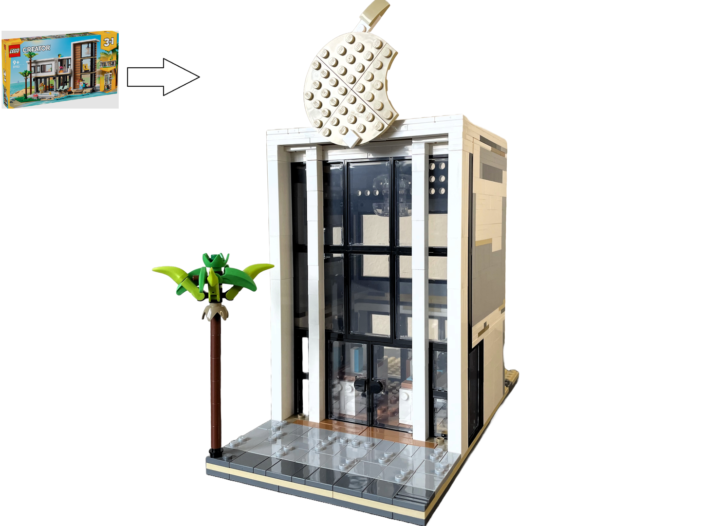 Apple Store Modular Alternate build of 31153 Modern House alternate build