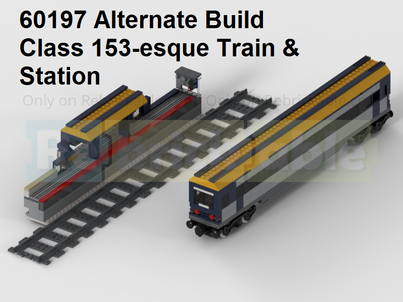 60197 Alternate Build - Class 153-esque Diesel Railcar Train & Station ...
