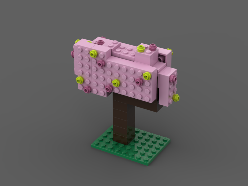 Minecraft Bigger Cherry tree alternate build