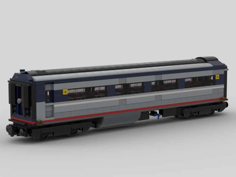 North American Passenger Train Amtrak Economy Class Car #4 of 4