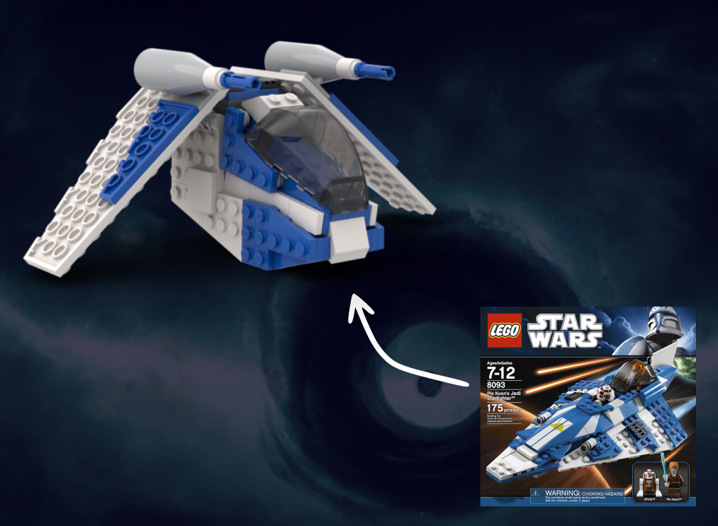Mini Republic Gunship alternate build