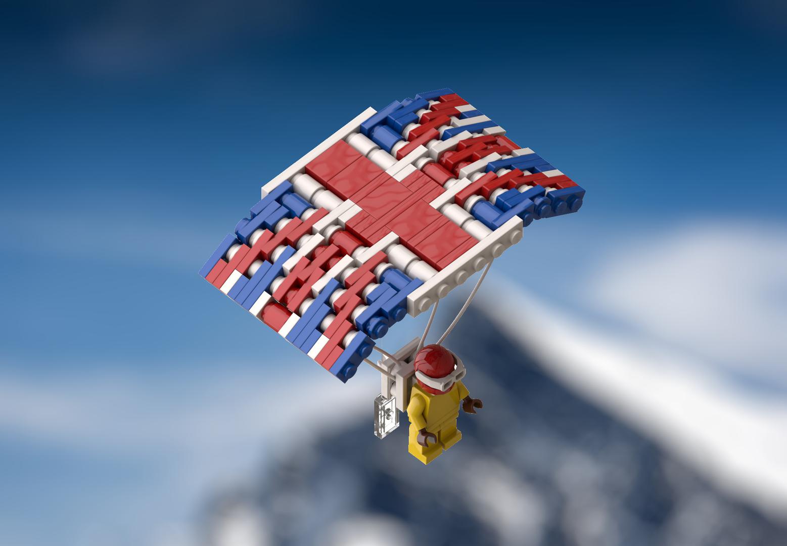 Union Jack Parachute (James Bond - The Spy Who Loved Me)