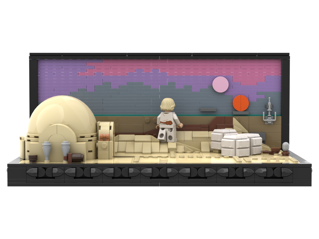 A New Hope Binary Sunset Diorama