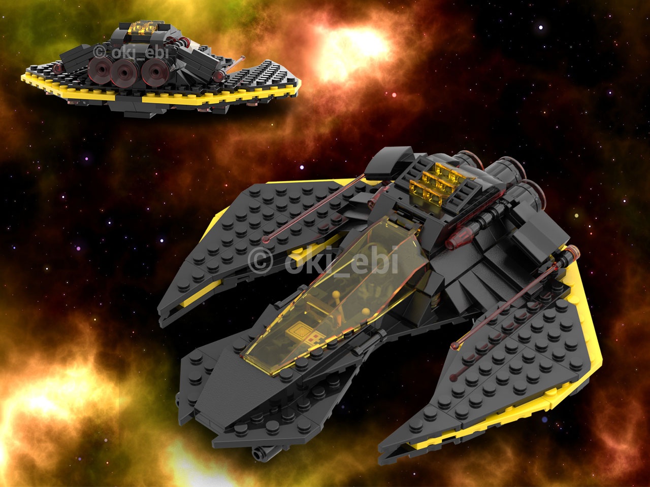 Scouter Hawk V1 in Blacktron Design