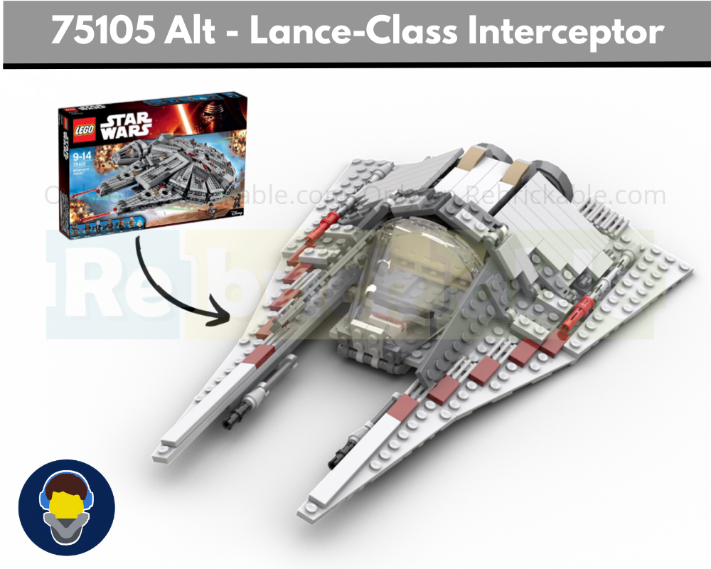 Lance-Class Interceptor - 75105 Millennium Falcon Alt alternate build