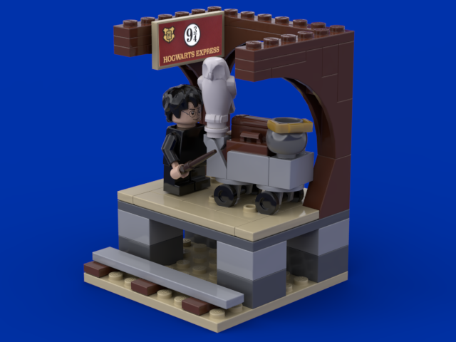 Harry on Platform 9 3/4 Mini display