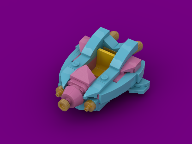 Retro Space Heroine Microfighter