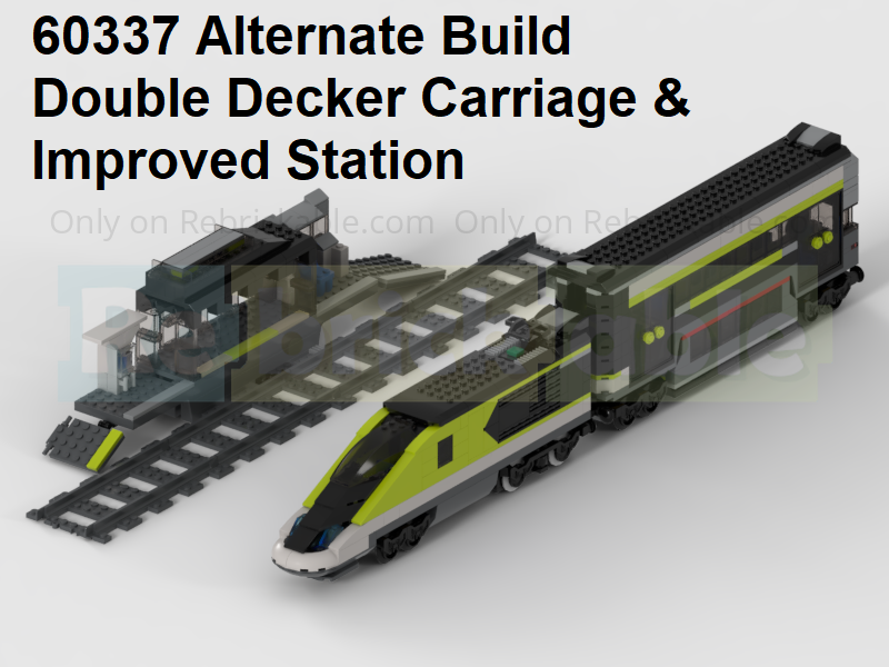60337 Alternate Build - Double Decker Carriage & Improved Station alternate build