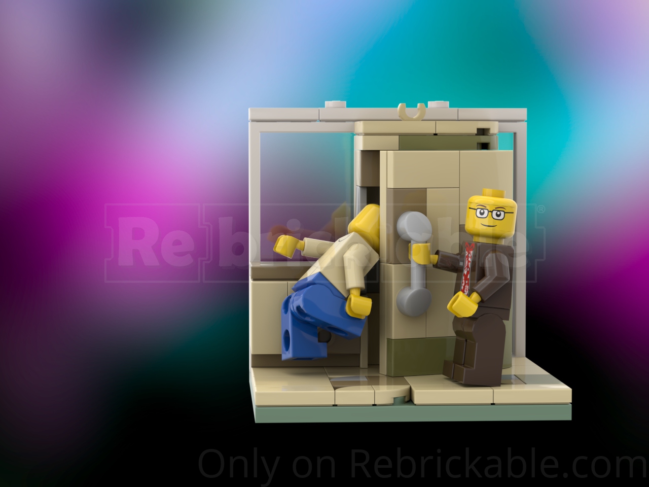 Bottom - Eddie Slams Richie's Head In The Fridge Door