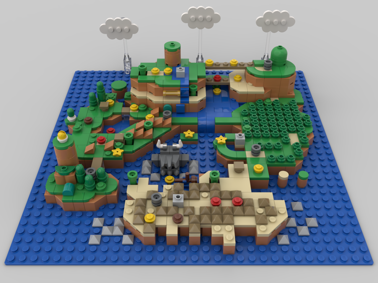 Super Mario World - Dinosaur Land Map