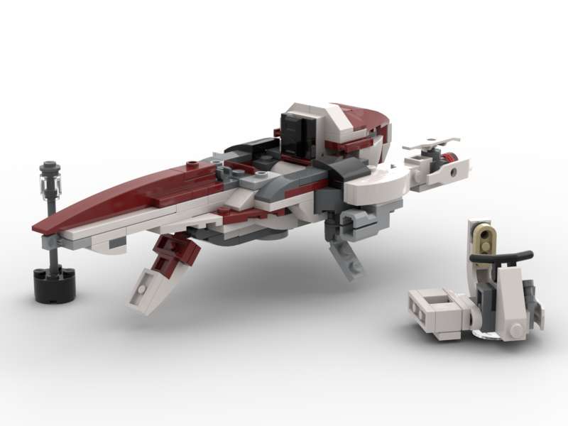 Kelleran Beq fighter and speeder bike alternate build