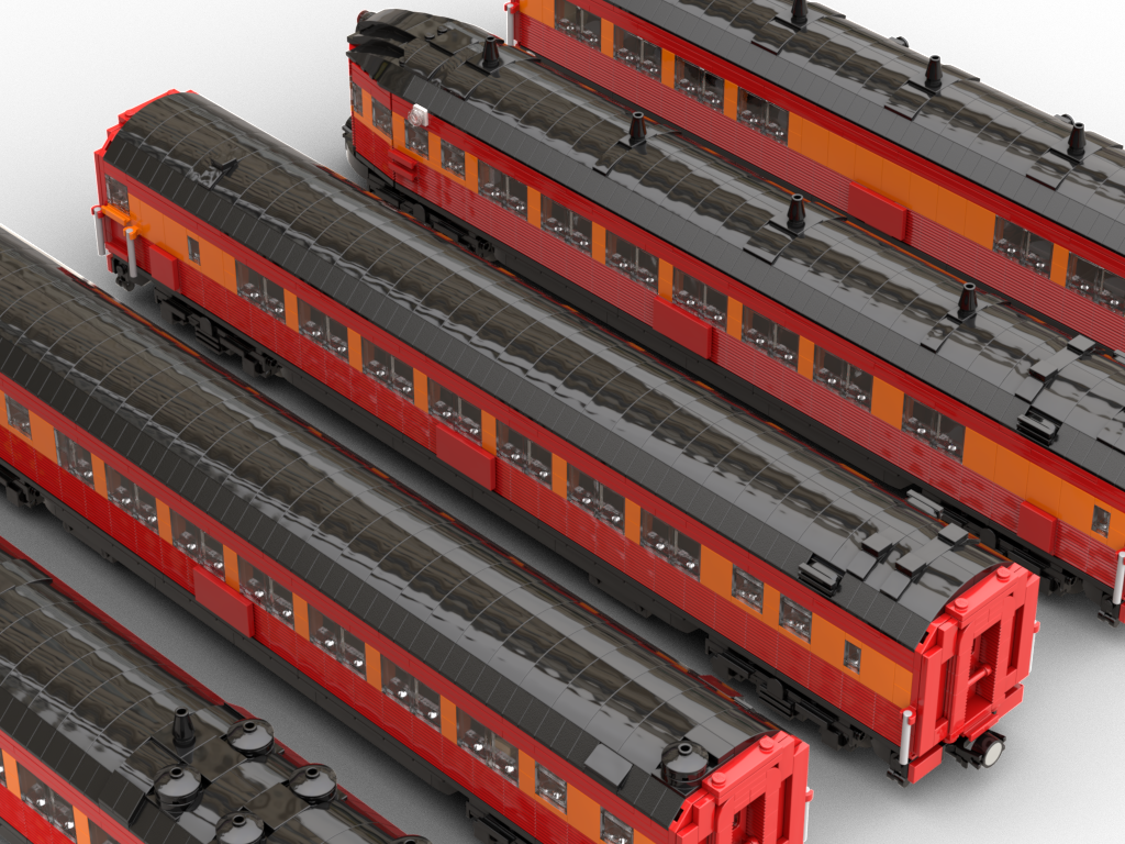 1:48 Southern Pacific “Daylight” Five Car Set