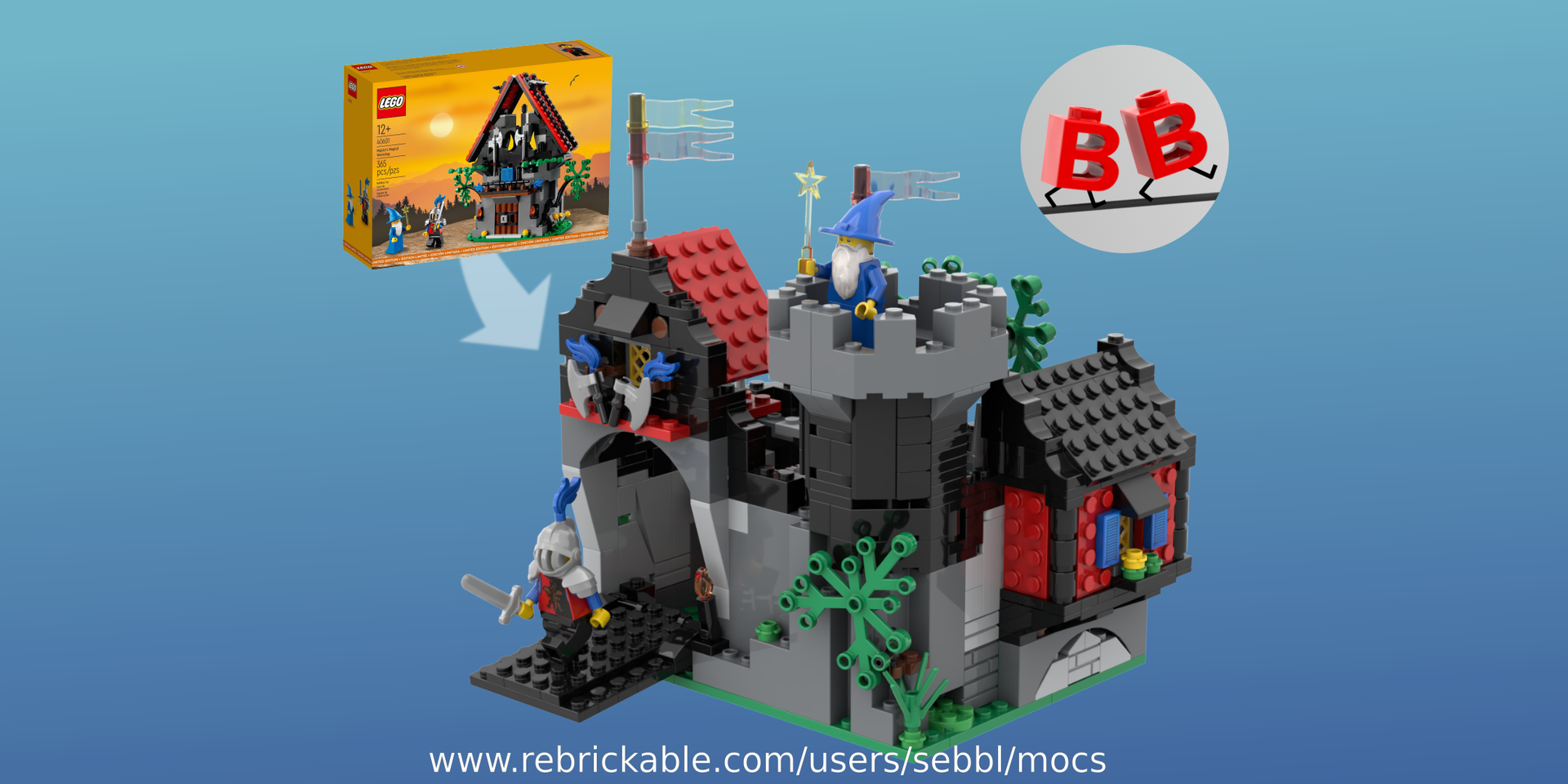 40601: Majisto's Black Castle - 100% Parts Used!
