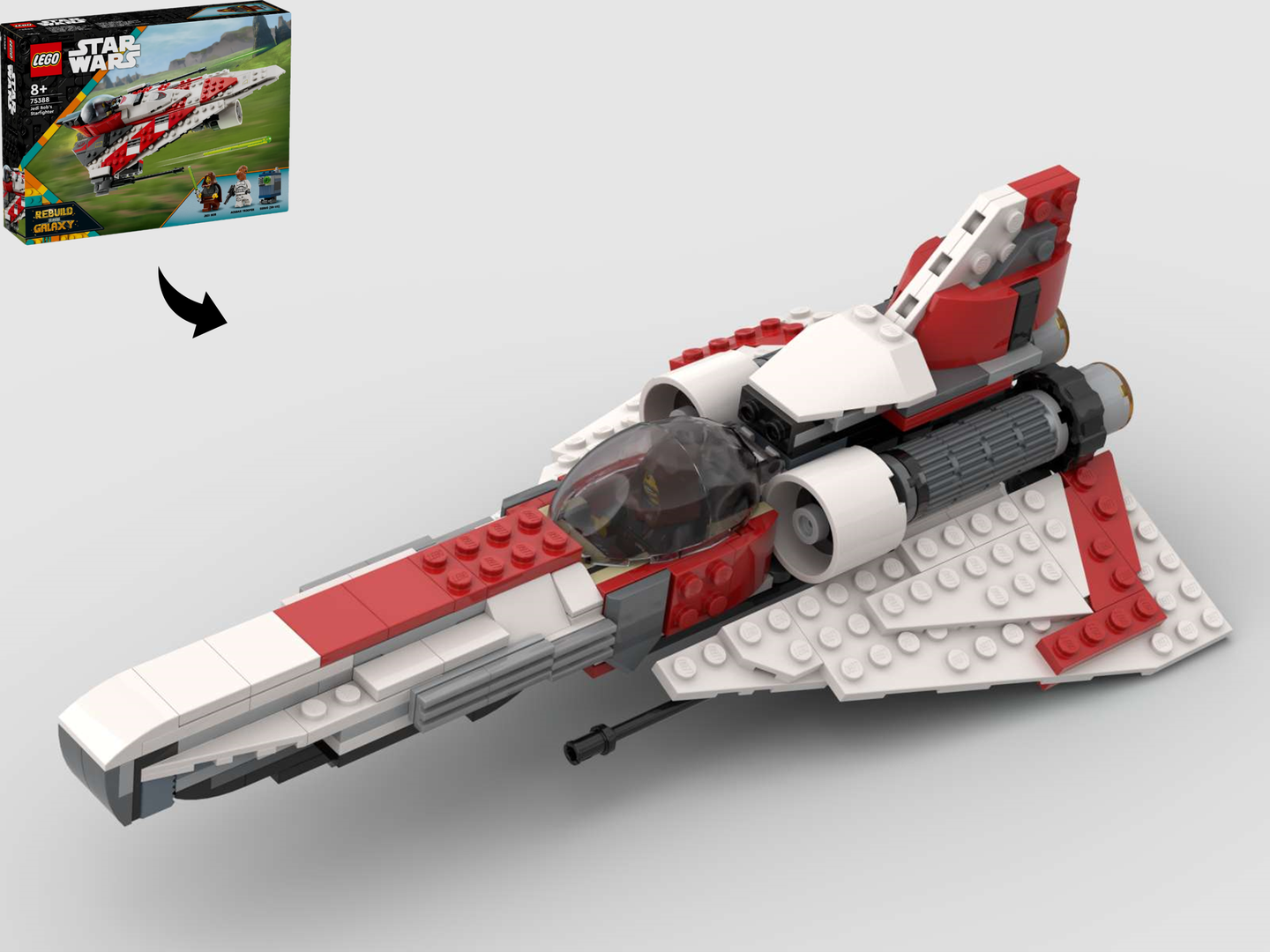 Battlestar Galactica Colonial Viper - Alternate Build of 75388 Bob's Starfighter alternate build