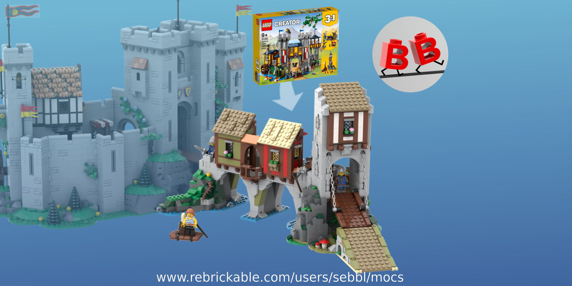 31120: Medieval Merchant's Bridge (Expansion for Set 10305)